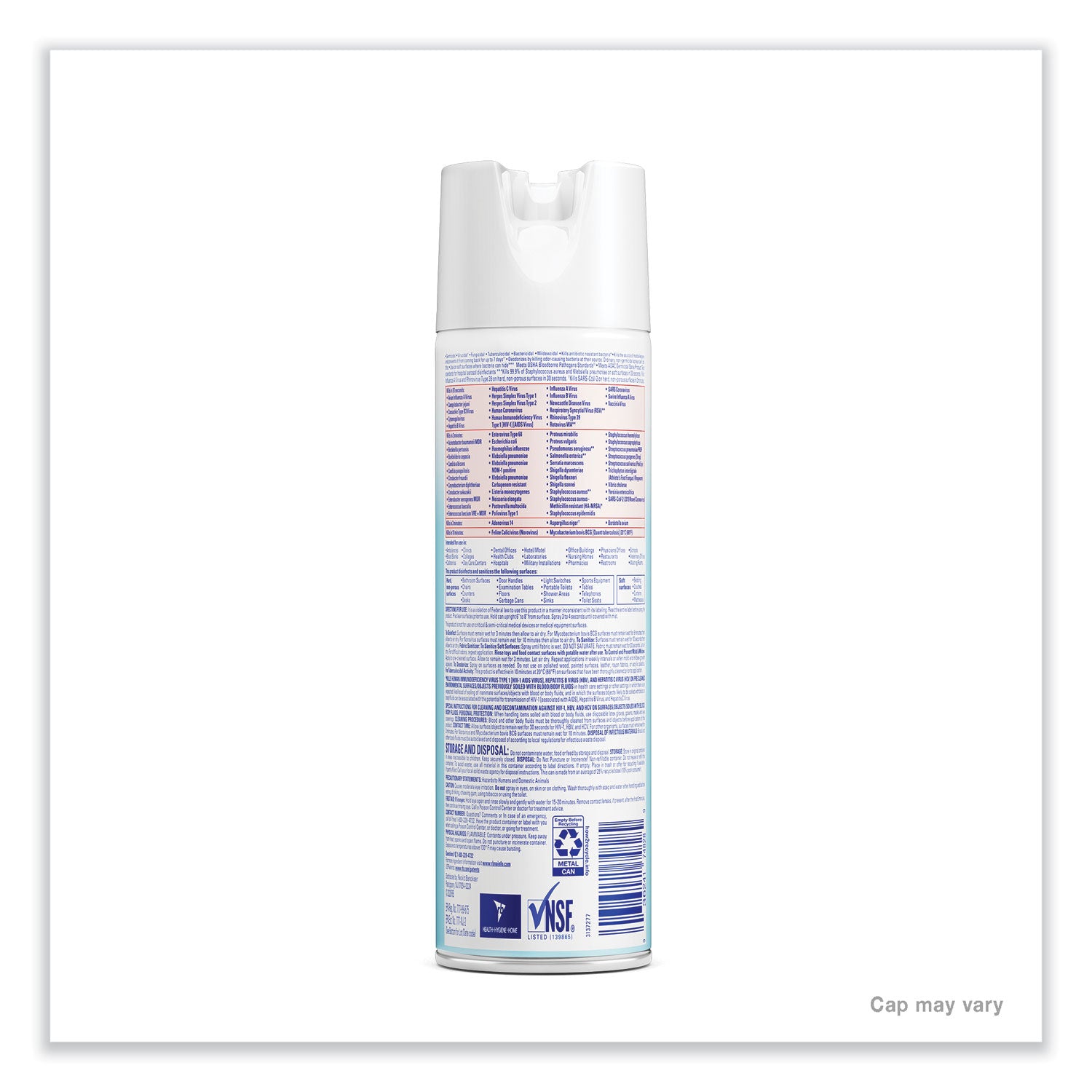 Disinfectant Spray, Crisp Linen, 19 Oz Aerosol Spray