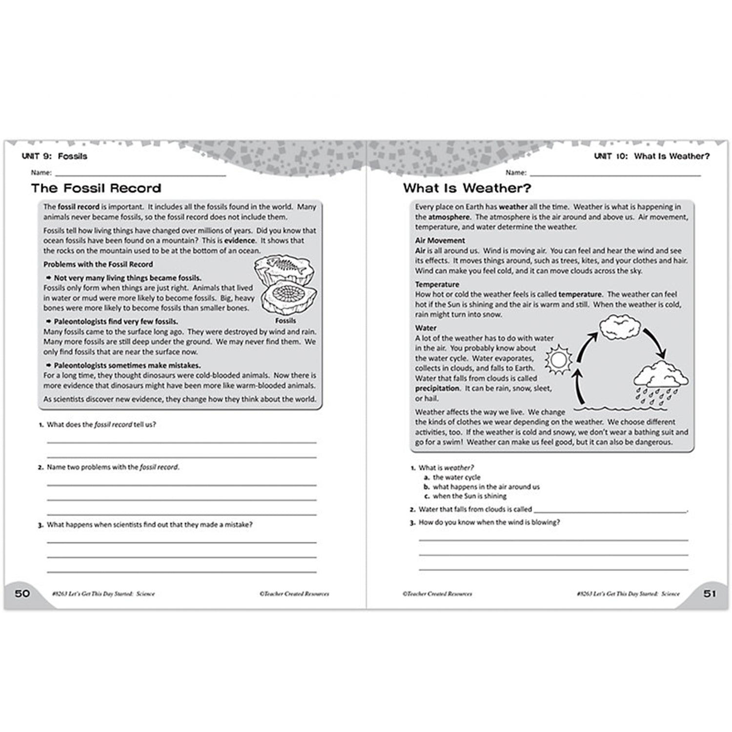 Let’s Get This Day Started: Science (Gr. 3)