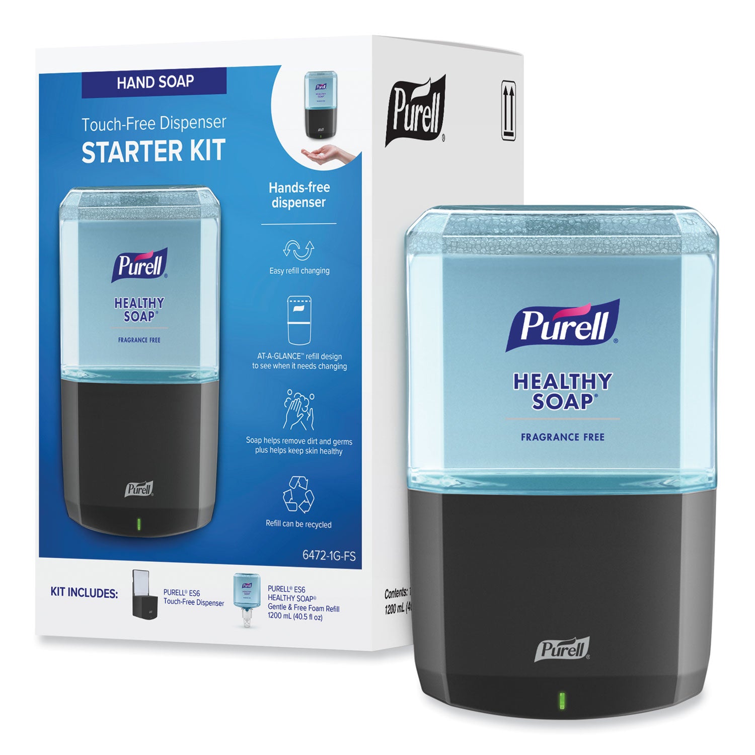 1.27 quart Capacity - Touch-free, Hygienic, Durable, Long Lasting, Wall Mountable - Graphite - 1 Carton