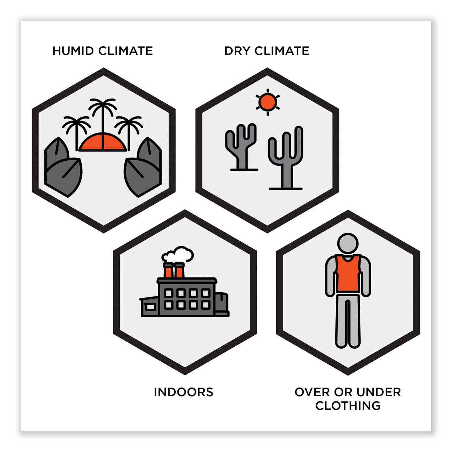 Ergodyne 6225 Premium Cooling Vest, Large/Extra Large, Hook & Loop Closure, Cotton/Modacrylic, Orange, Adjustable, Flame Resistant, Reflective, Expandable Side, Elastic Loop, 1 Each