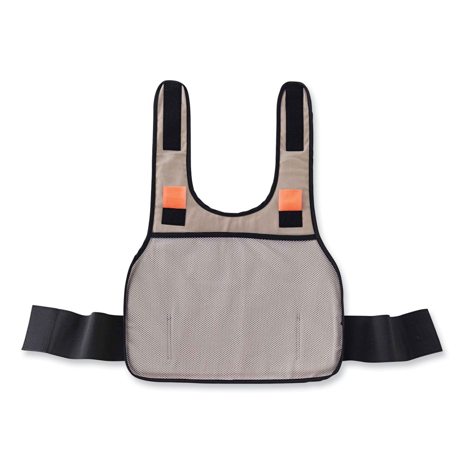 Ergodyne 6225 Premium Cooling Vest, Large/Extra Large, Khaki, Flame Resistant, Reflective, Adjustable, Machine Washable, 1 Each
