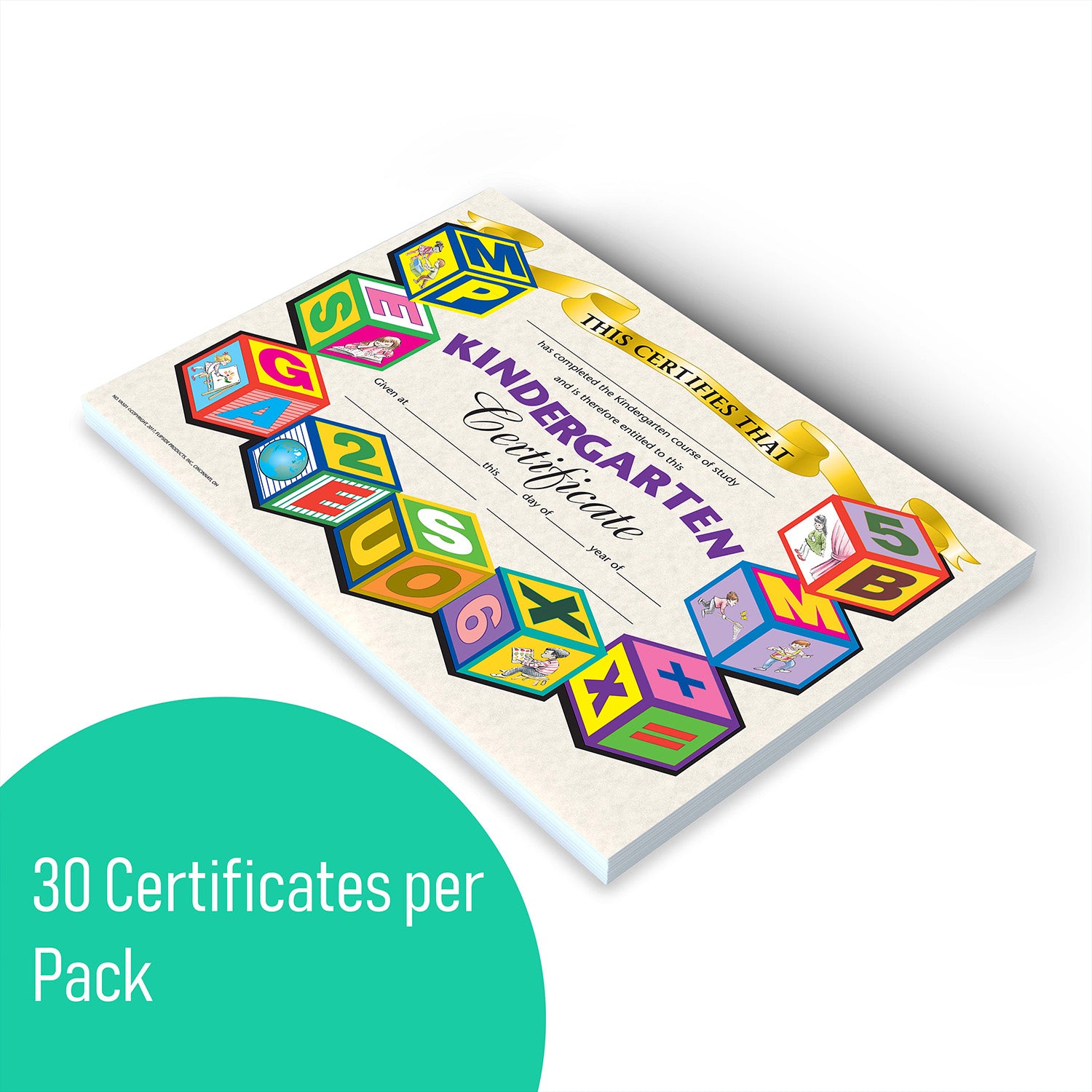 Kindergarten Certificate, 8.5" x 11", Pack of 30