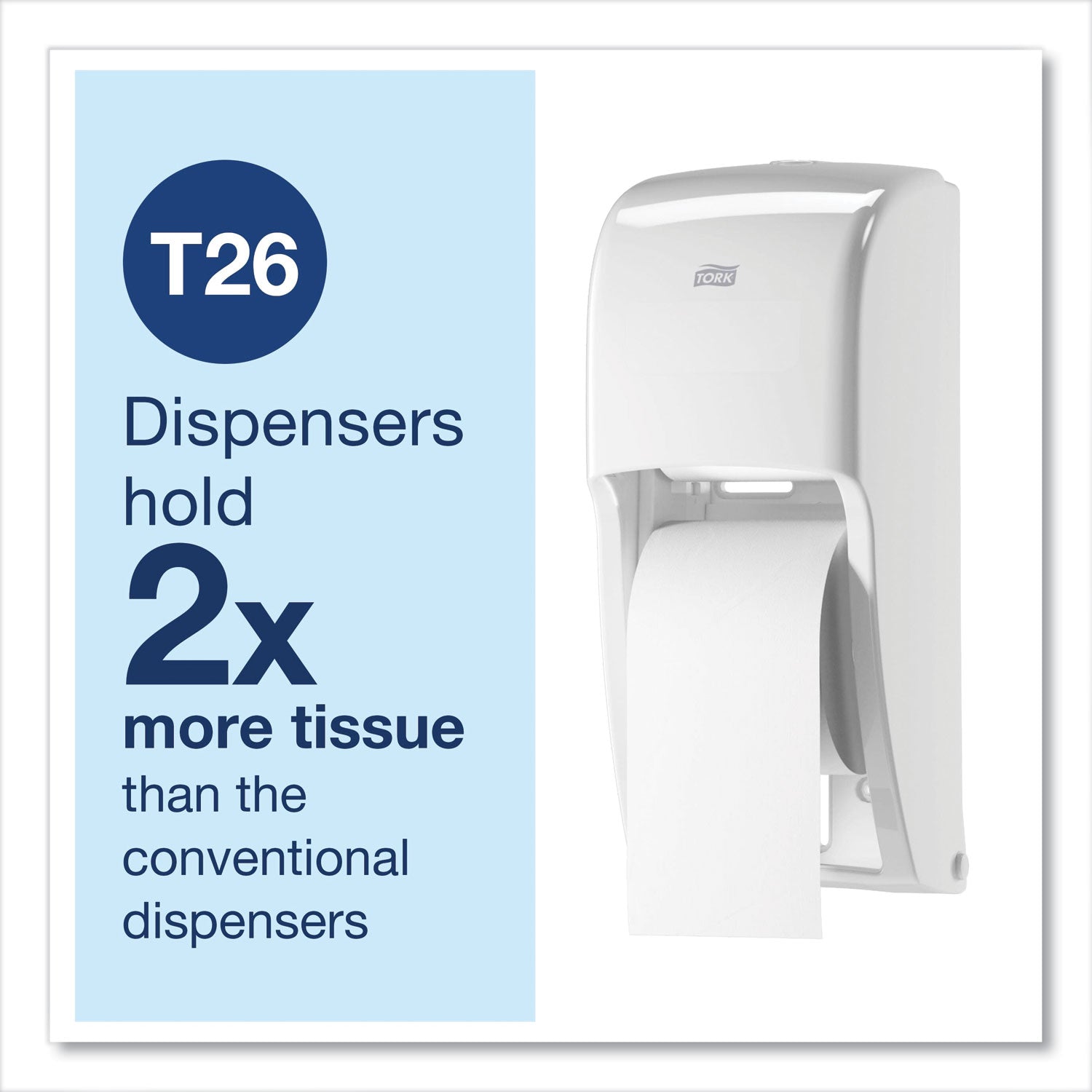 Elevation High Capacity Bath Tissue Dispenser, 6.3 X 6.46 X 14.2, White