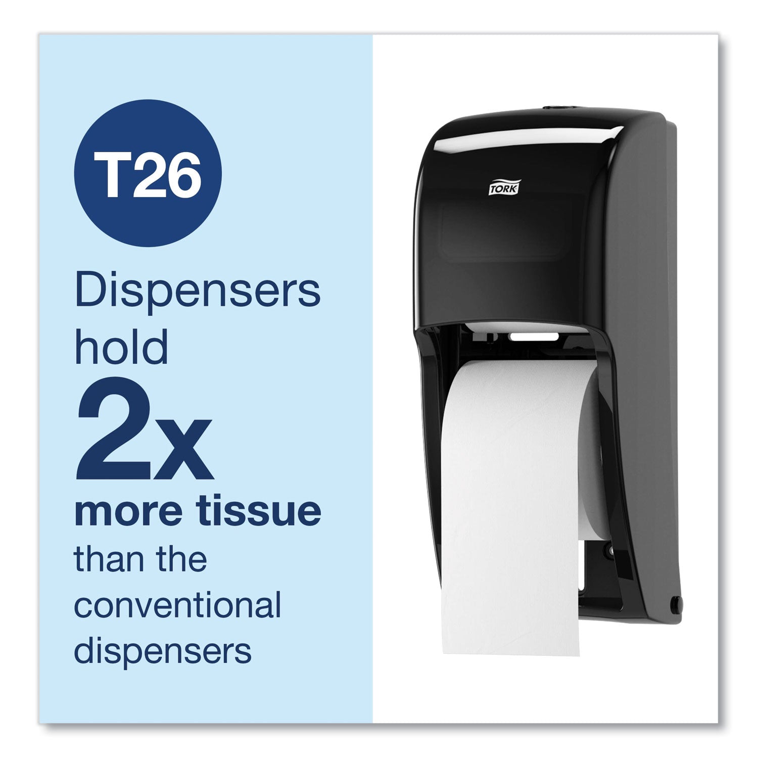 Elevation High Capacity Bath Tissue Dispenser, 6.3 X 6.46 X 14.2, Black
