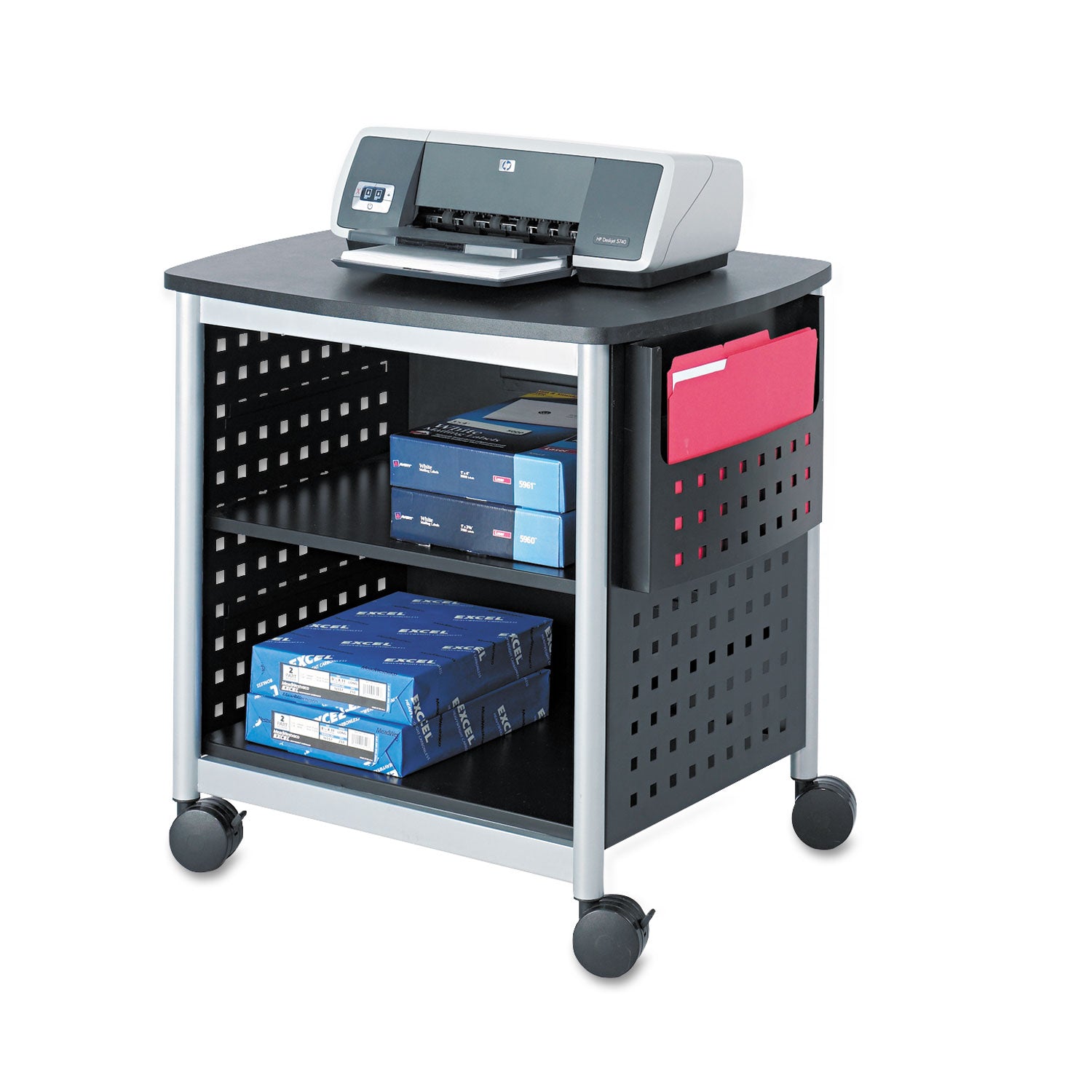 Stand Scoot Deskside Blk