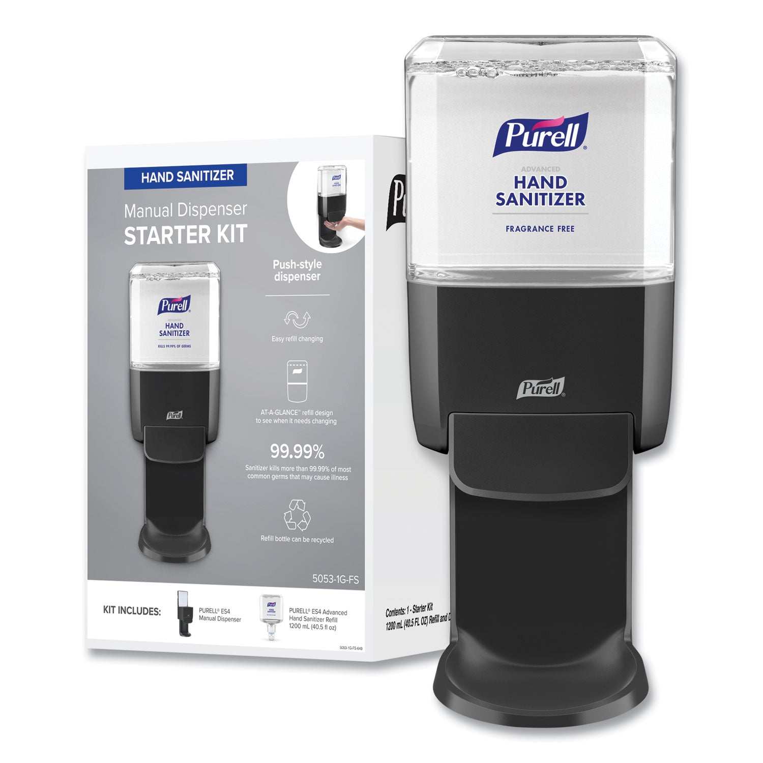 1.27 quart Capacity - Hygienic, Durable, Wall Mountable - Graphite - 1 Carton