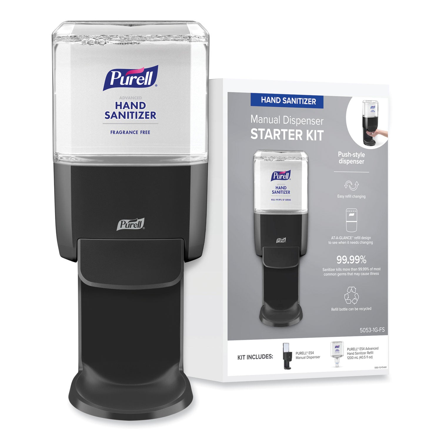 1.27 quart Capacity - Hygienic, Durable, Wall Mountable - Graphite - 1 Carton