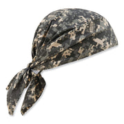 Ergodyne 6710CT Evaporative Cooling Bandana Triangle Hat - Camo - Polyvinyl Alcohol (PVA)