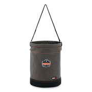 Reinforced, Handle, Pocket, Durable, Storm Drain - 14" - Plastic, Nylon, Nickel Plated, Synthetic Leather, Canvas - Gray - 1 Each