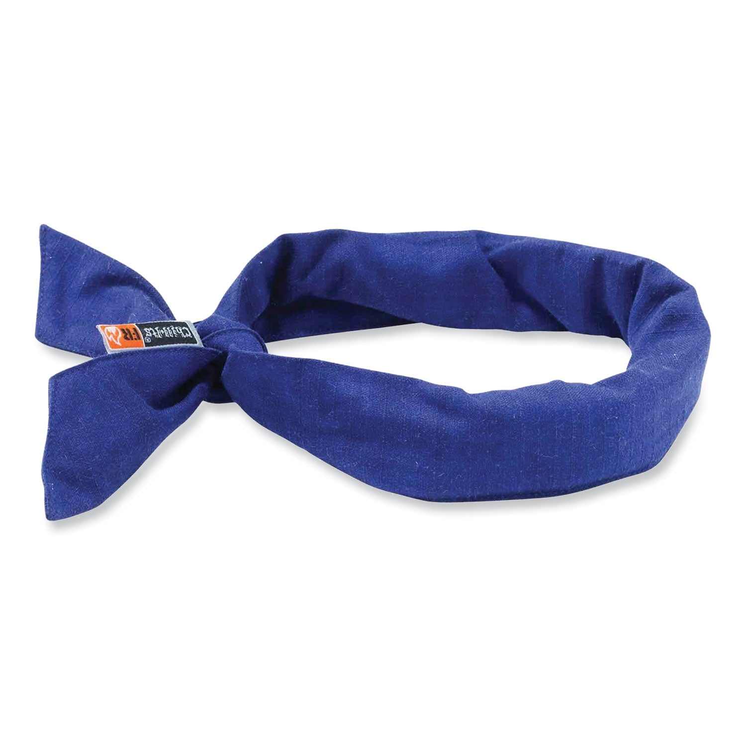 Ergodyne FR Evaporative Cooling Bandana - Blue - Acrylic, Polymer, Cotton, Fabric