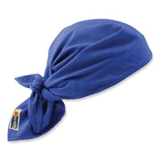 Ergodyne 6710FR Evaporative FR Cooling Triangle Hat - 9.5" Height x 5" Width - Blue - Cotton, Fabric, Polymer, Modacrylic - 6 / Carton