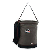 Reinforced, Handle, Pocket, Durable, Storm Drain - 17.5" - Plastic, Nylon, Nickel Plated, Synthetic Leather, Canvas - Gray - 1 Each