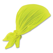 Ergodyne 6710CT Evaporative Cooling Bandana Triangle Hat - Lime - Polyvinyl Alcohol (PVA)