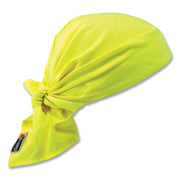 Ergodyne 6710FR Evaporative FR Cooling Triangle Hat - 9.5" Height x 5" Width - Lime - Cotton, Fabric, Polymer, Modacrylic - 6 / Carton