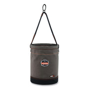Reinforced, Handle, Pocket, Durable, Storm Drain - 14" - Plastic, Nylon, Nickel Plated, Synthetic Leather, Canvas - Gray - 1 Each