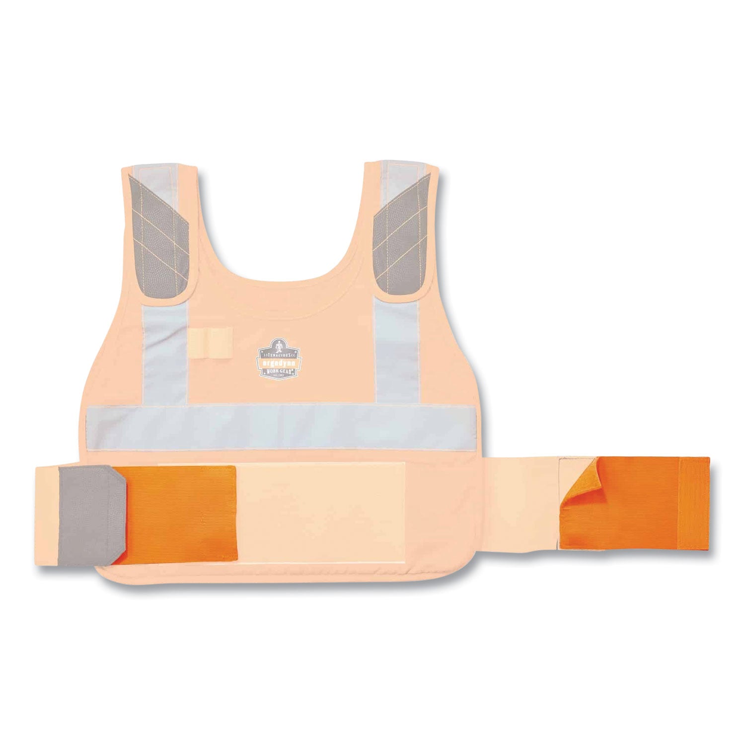 Ergodyne 6240 Phase Change Cooling Vest Elastic Extenders - Orange - Elastic - 2 / Set