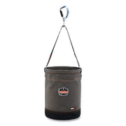 Reinforced, Handle, Pocket, Durable, Storm Drain - 14" - Plastic, Nylon, Nickel Plated, Synthetic Leather, Canvas - Gray - 1 Each