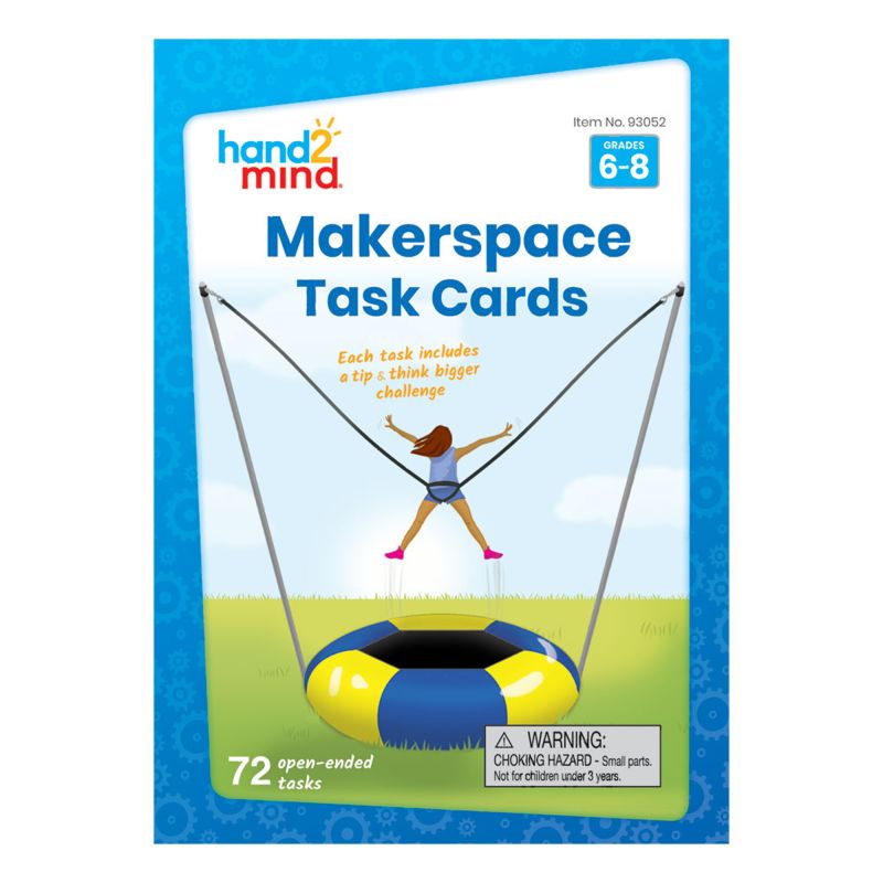 CARDS, MAKERSPACE 6-8, W/RING, SET/72