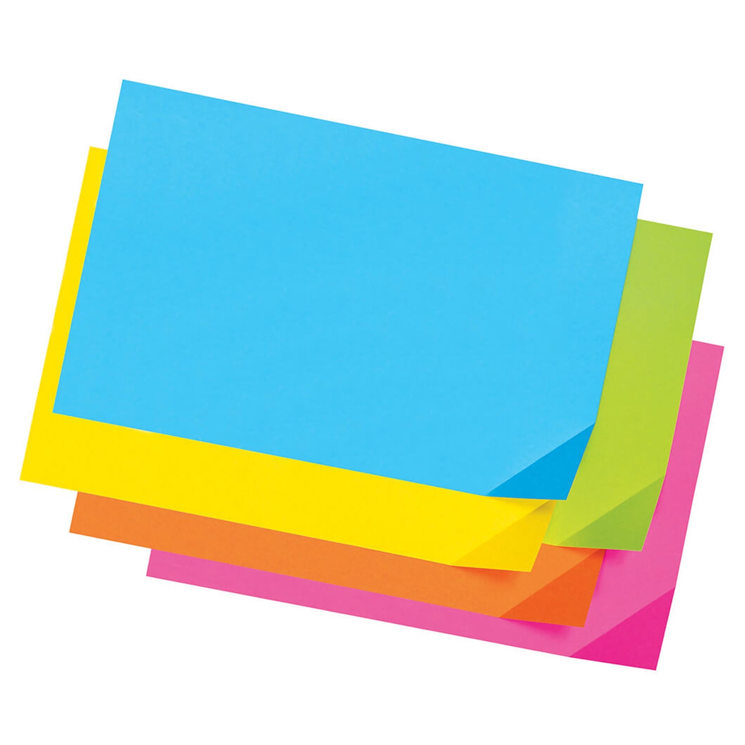 Super Bright Assorted Tagboard, 5 Super Bright Assorted Colors, 12" x 18", 100 Sheets