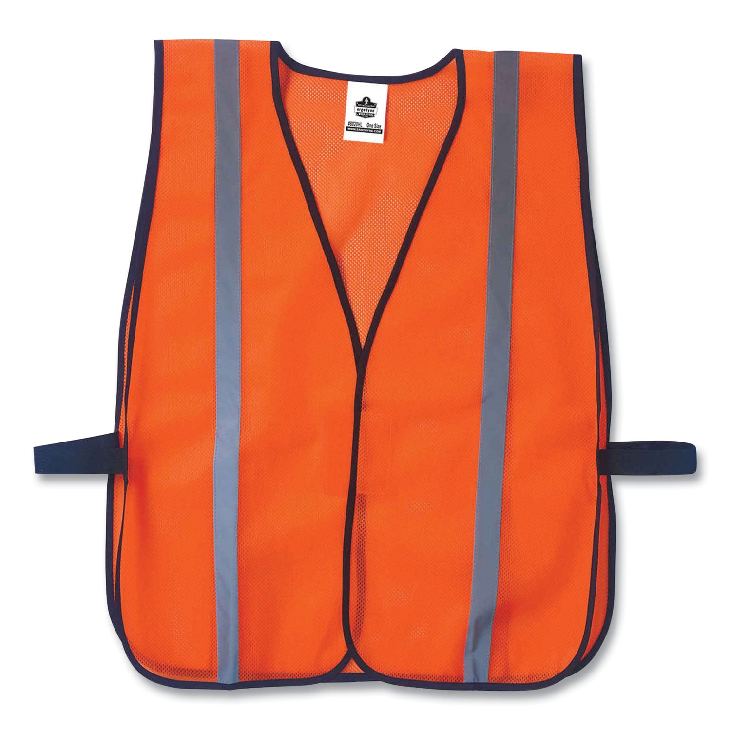 Fabric - Orange - High Visibility, Comfortable, Machine Washable, Breathable, Hook & Loop Closure, Reflective - 1 Each