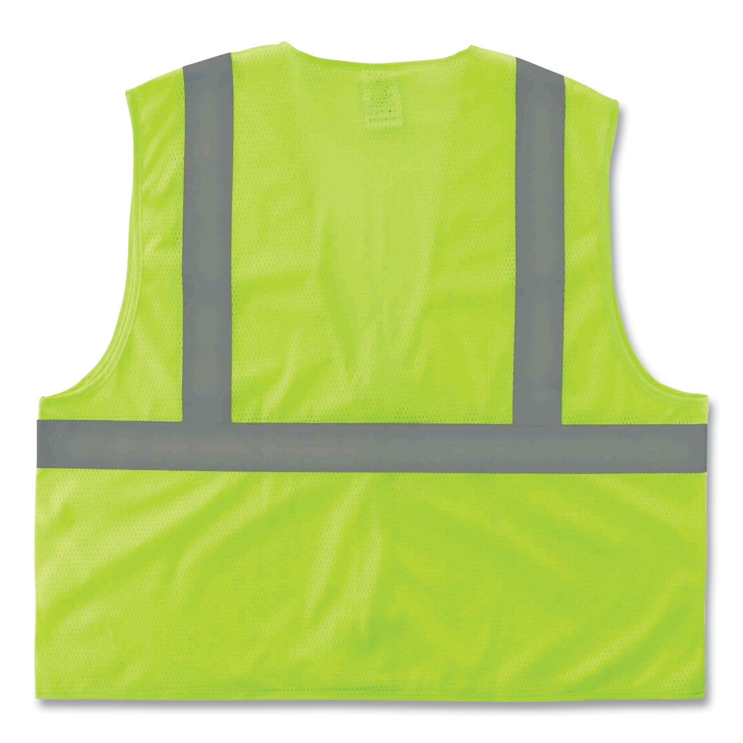 Ergodyne GloWear 8205Z Type R Class 2 Super Econo Mesh Safety Vest, 2XL/3XL, Lime, Zipper Closure, Reflective, Breathable, Lightweight, Machine Washable, 1 Each