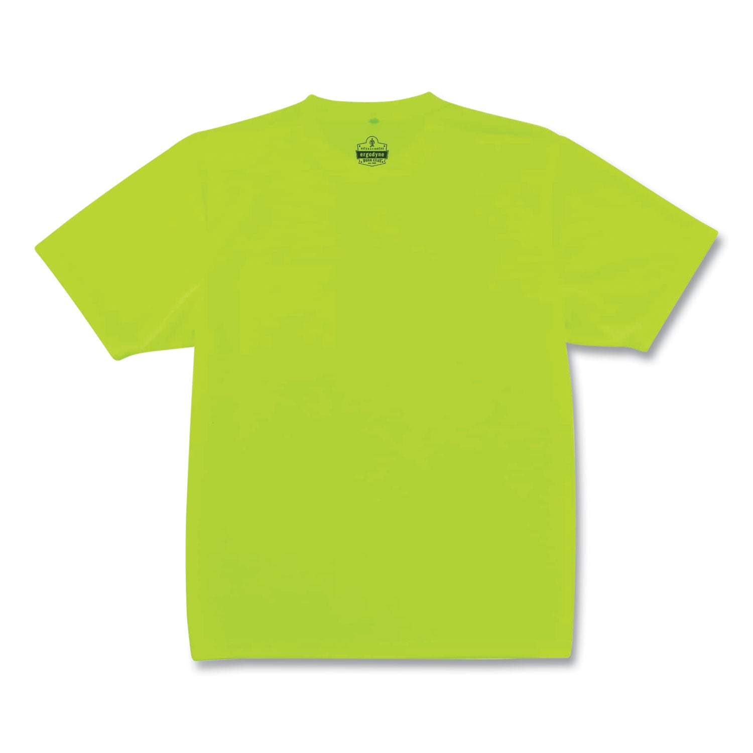 Ergodyne GloWear 8089 Non-certified Lime T-Shirt, Small, 1 Each, High Visibility, Breathable, Moisture Wicking, UV Resistant, Lightweight, Chest Pocket, Machine Washable, Polyester