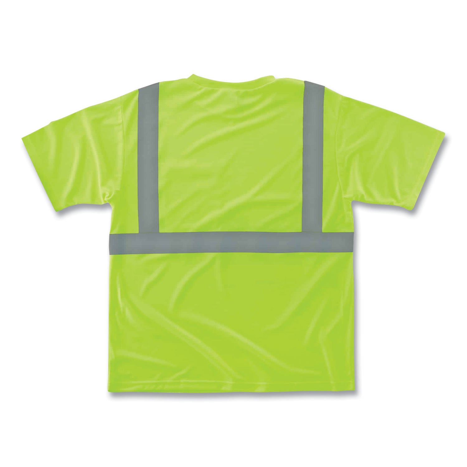Ergodyne 8289 Type R Class 2 T-Shirt - 4XL Size - Fabric, Polyester - Lime