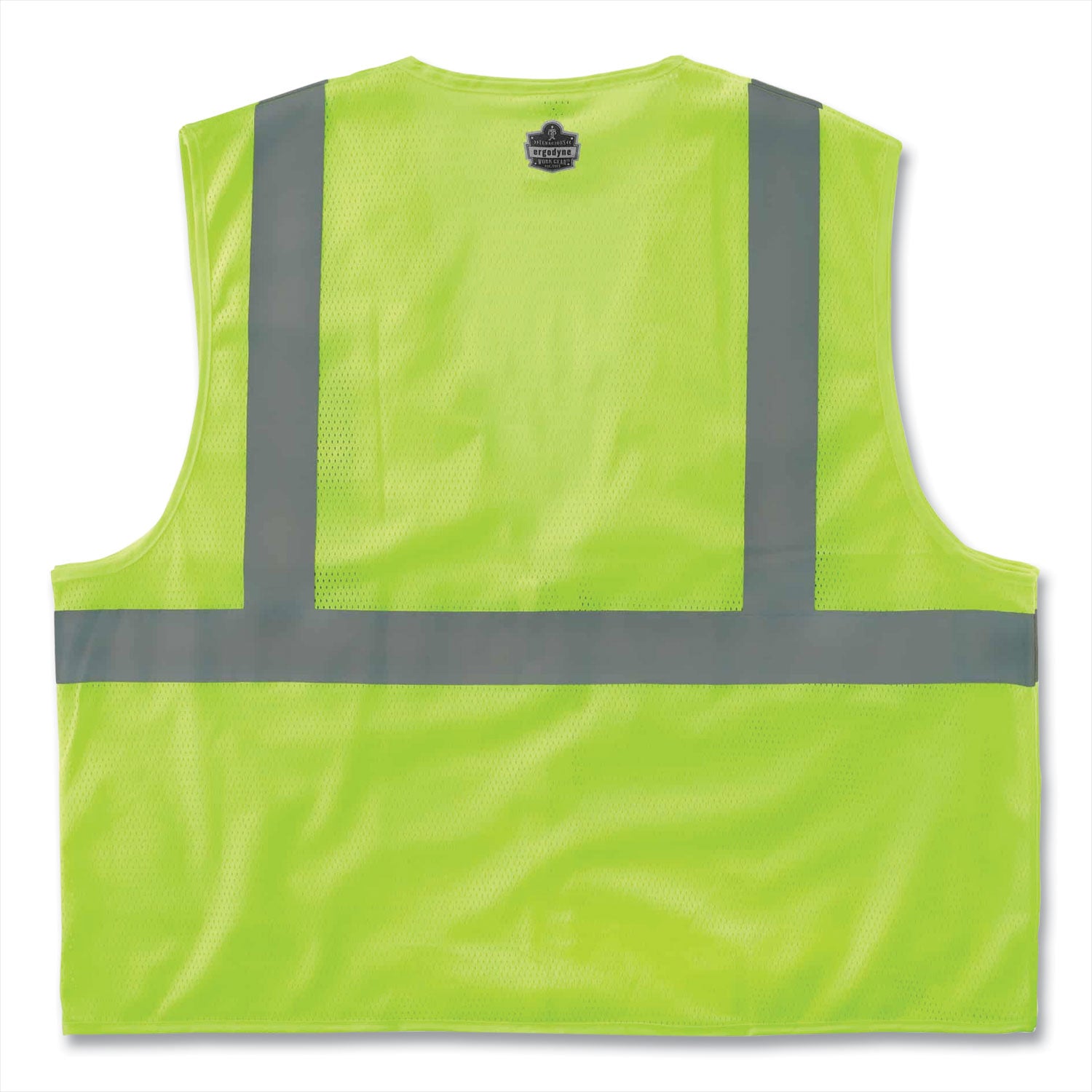 Ergodyne GloWear 8210Z Type R Economy Mesh Safety Vest, Extra Small, Lime, Zipper Closure, Reflective, Pocket, Breathable, Lightweight, Machine Washable, Mic Tab, 1 Each