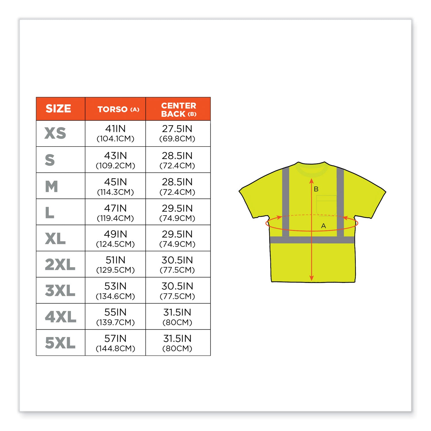 Ergodyne Class 2 Reflective Lime T-Shirt - Small Size