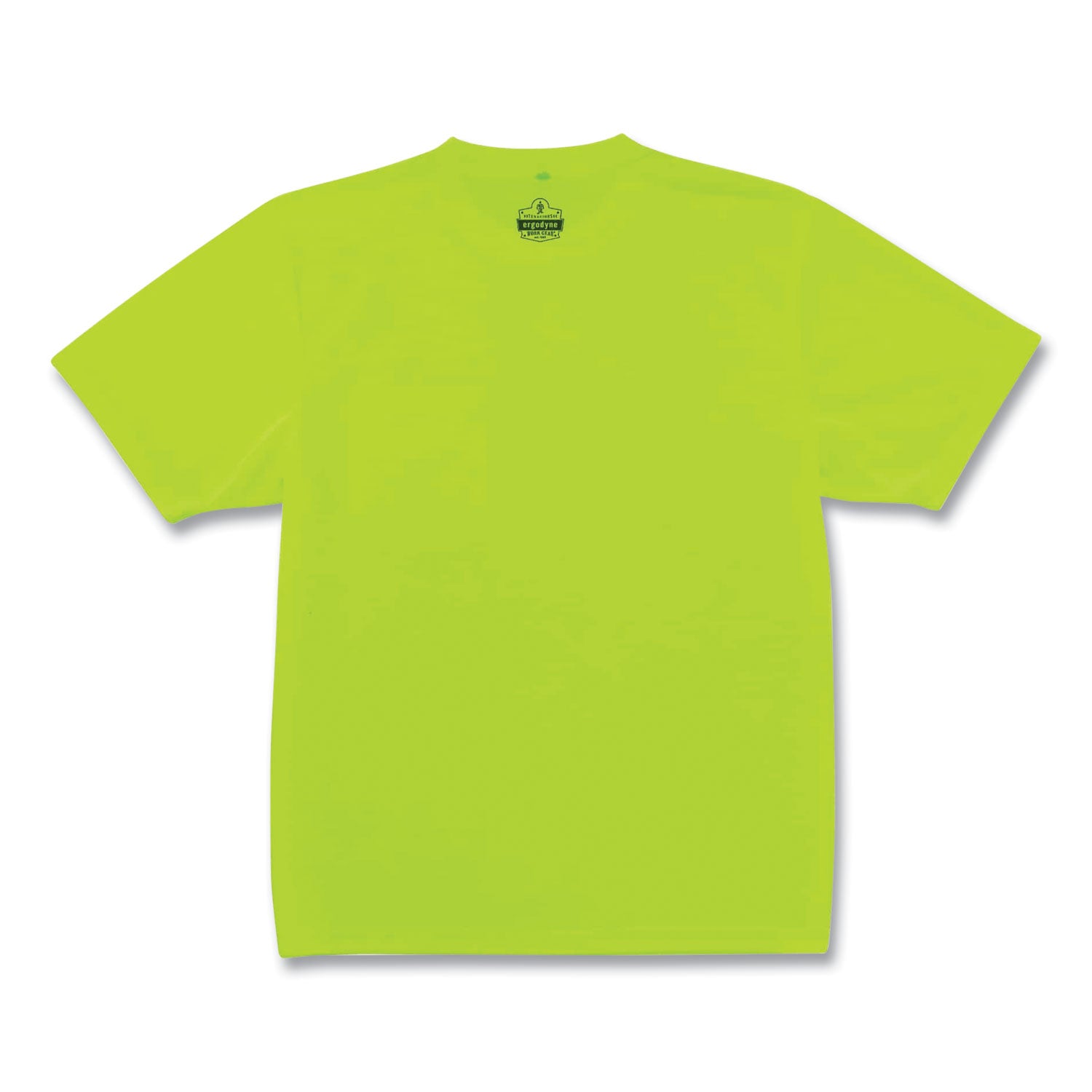 Ergodyne GloWear 8089 Non-certified Lime T-Shirt, 2XL, Polyester, High Visibility, Breathable, Moisture Wicking, UV Resistant, Chest Pocket, Lightweight, 1 Each