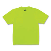 Ergodyne GloWear 8089 Non-certified Lime T-Shirt, 2XL, Polyester, High Visibility, Breathable, Moisture Wicking, UV Resistant, Chest Pocket, Lightweight, 1 Each