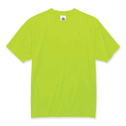 Ergodyne 8089 Non-certified T-shirt - 4XL Size - Polyester - Lime