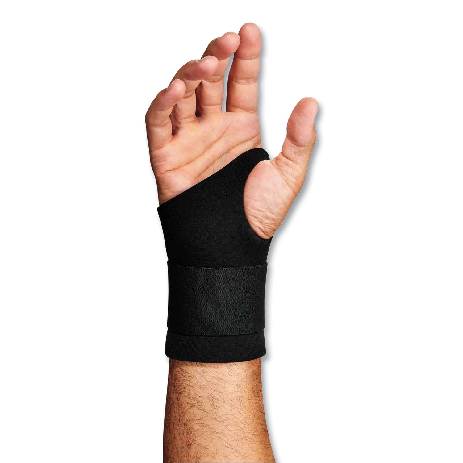 Ergodyne ProFlex 670 Ambidextrous Single Strap Wrist Support, Black, Neoprene/Elastic/Woven, Extra Large (XL), 1 Each