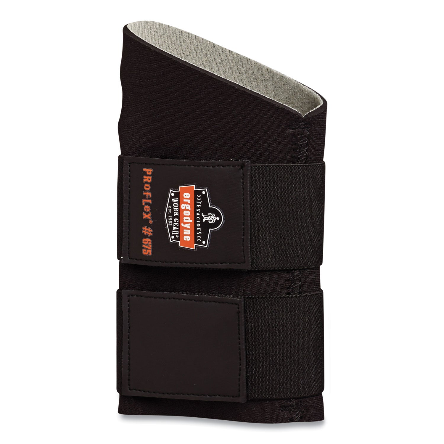 Ergodyne ProFlex 675 Ambidextrous Double Strap Wrist Support, Large, Black, Neoprene, 1 Each
