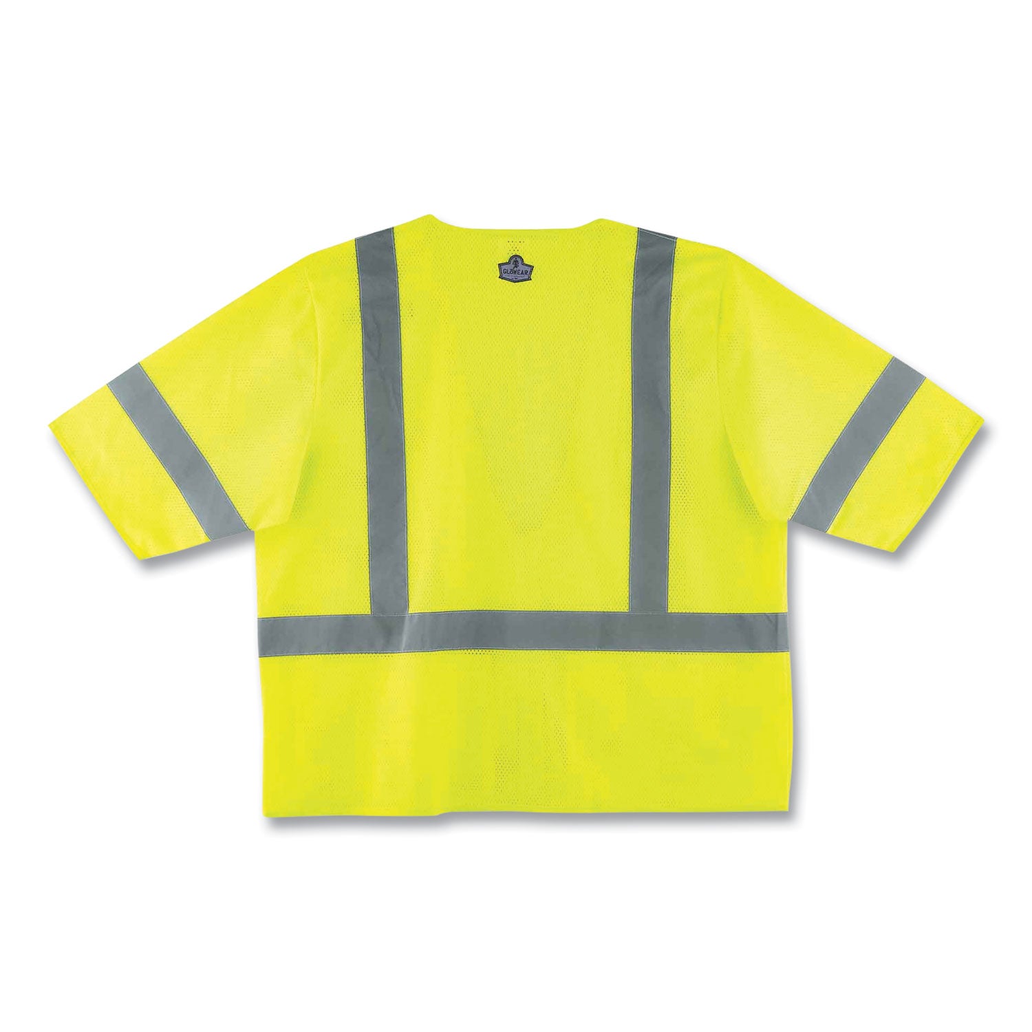 Ergodyne 8320Z Type R Class 3 Standard Vest, Small/Medium, Zipper Closure, Polyester Mesh, Lime, Pocket, Mic Tab, Reflective, 1 Each