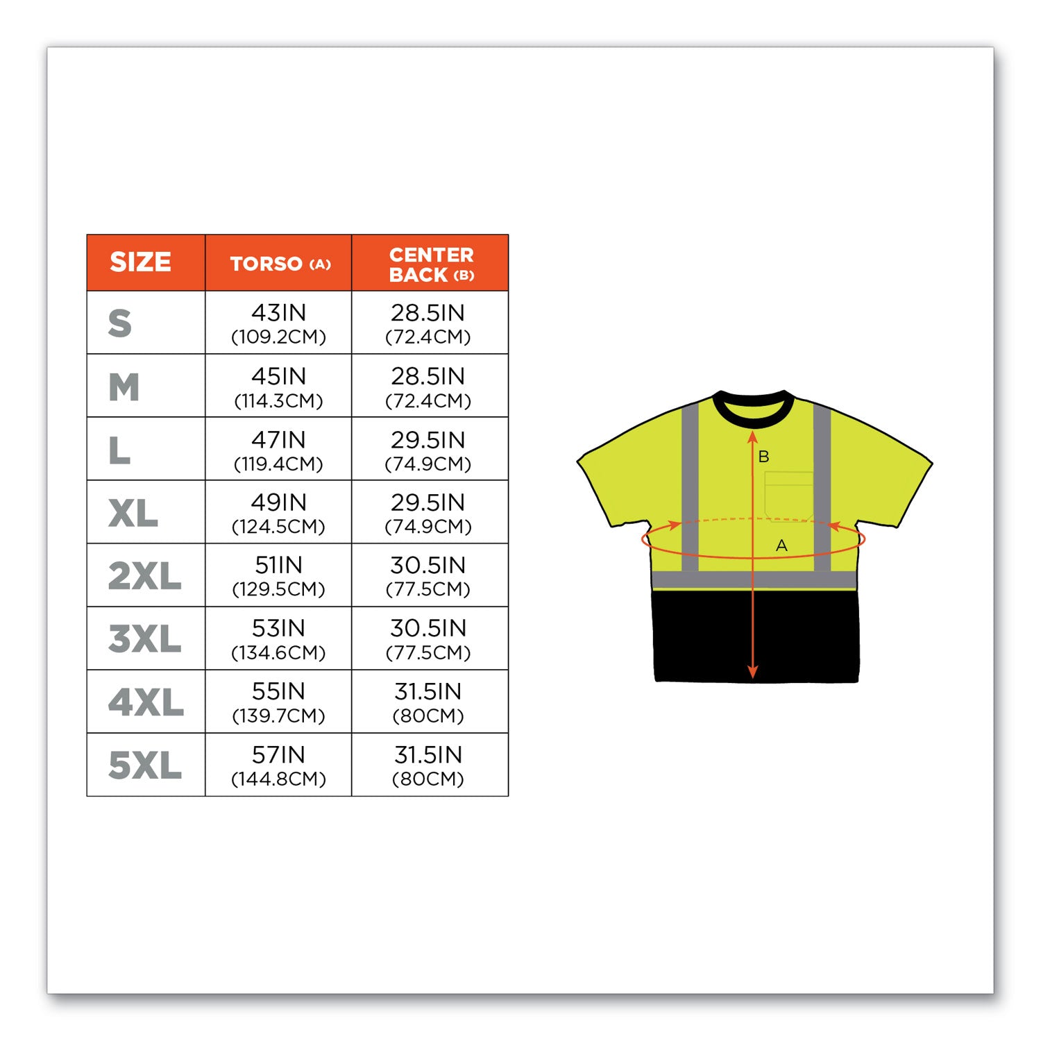 Ergodyne 8289BK Type R Class 2 Hi-Vis T-Shirt, Extra Large (XL), Lime/Black, Polyester, 1 Each