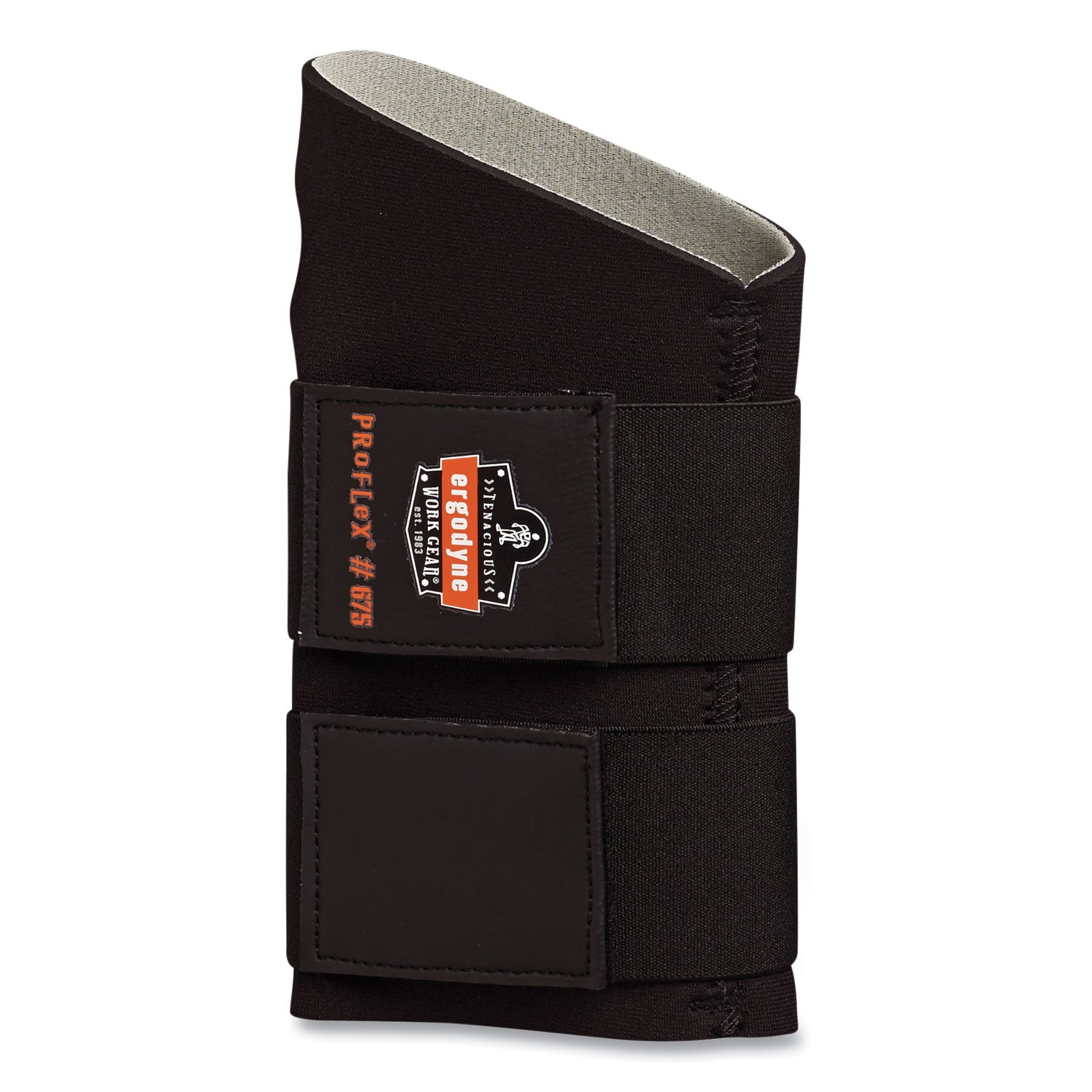 Ergodyne ProFlex 675 Ambidextrous Double Strap Wrist Support, Black, Neoprene, Medium, 1 Each