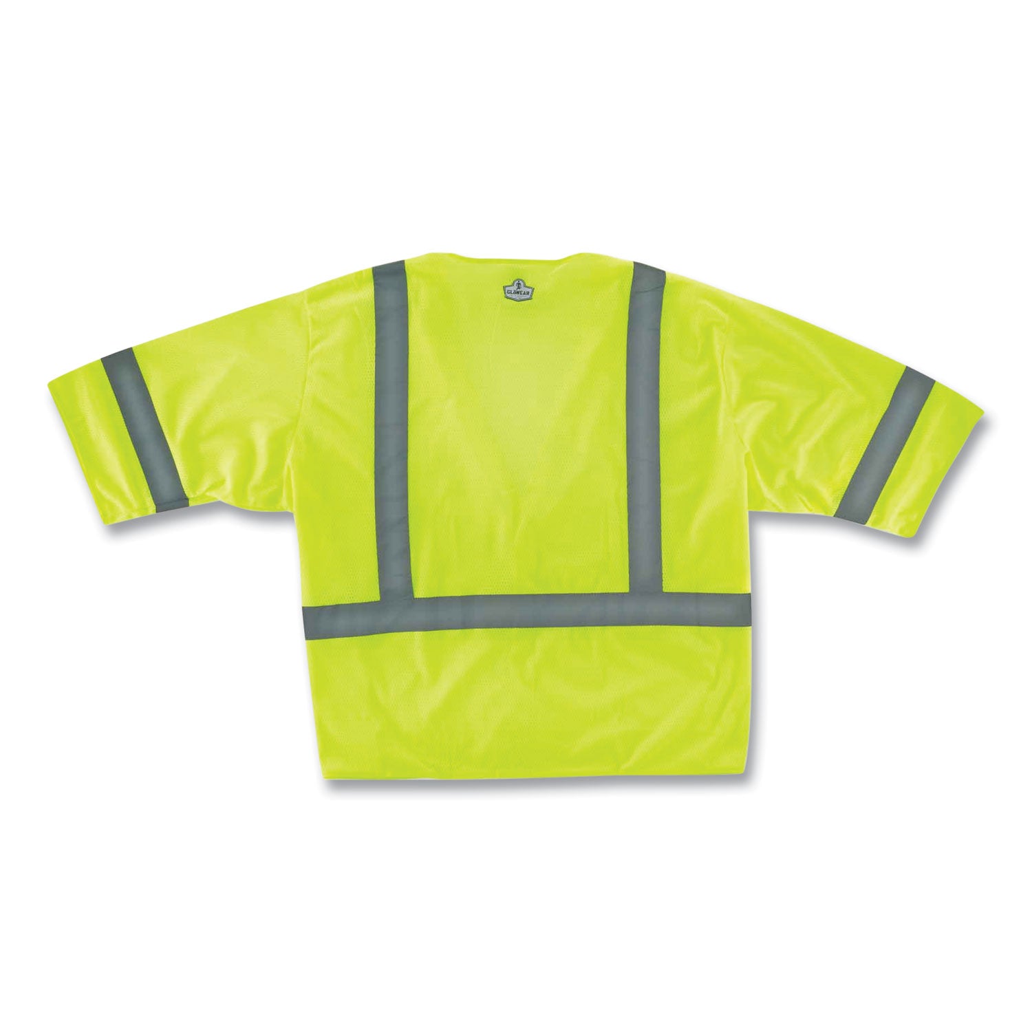 Ergodyne 8310HL Type R C-3 Economy Vest, 4X/5X Large, Hook & Loop Closure, Polyester Mesh, Lime/Silver, Lightweight, High Visibility, Reflective, Pocket, Machine Washable, 1 Each
