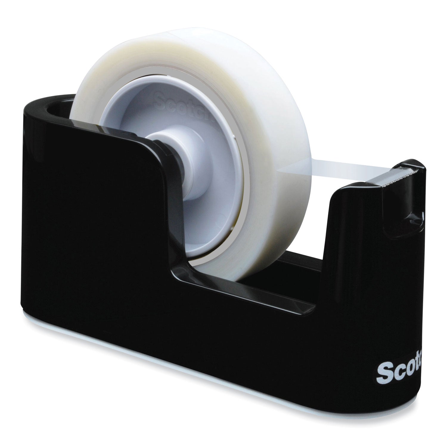 Holds Total 1 Tape(s) - 1" , 3" Core - Heavy Duty, Durable - Plastic - Black - 1 Each