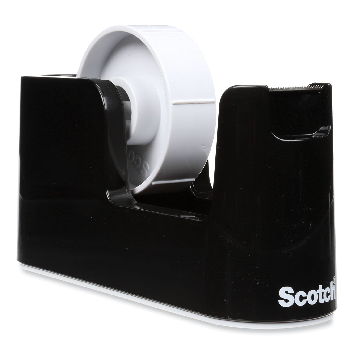Holds Total 1 Tape(s) - 1" , 3" Core - Heavy Duty, Durable - Plastic - Black - 1 Each
