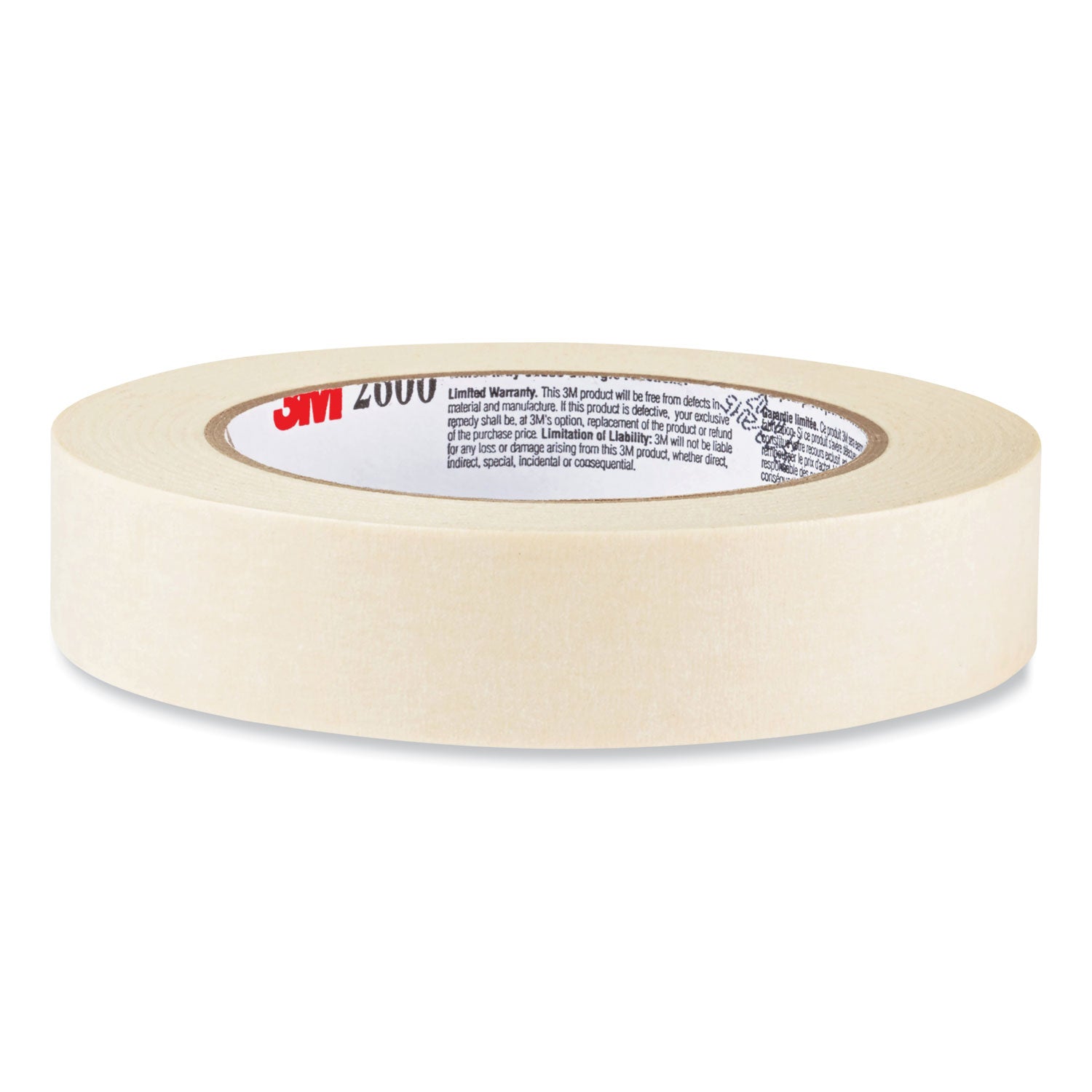 Highland Economy Masking Tape - 60 yd Length x 1" Width x 4.4 mil Thickness - 3" Core - Tan - Rubber Backing - For Labeling, Bundling, Mounting, Wrapping, Holding - 1 Pack