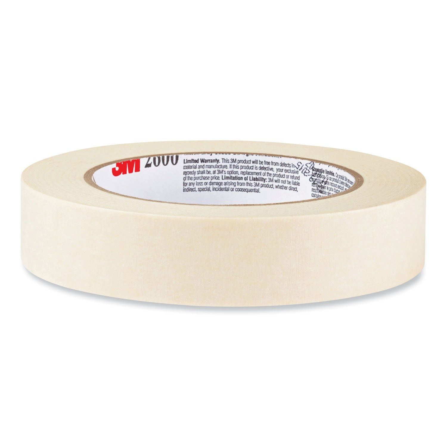 Highland Economy Masking Tape - 60 yd Length x 0.71" Width x 4.4 mil Thickness - 3" Core - Tan - Rubber Backing - For Labeling, Bundling, Wrapping, Mounting, Holding - 12 / Pack