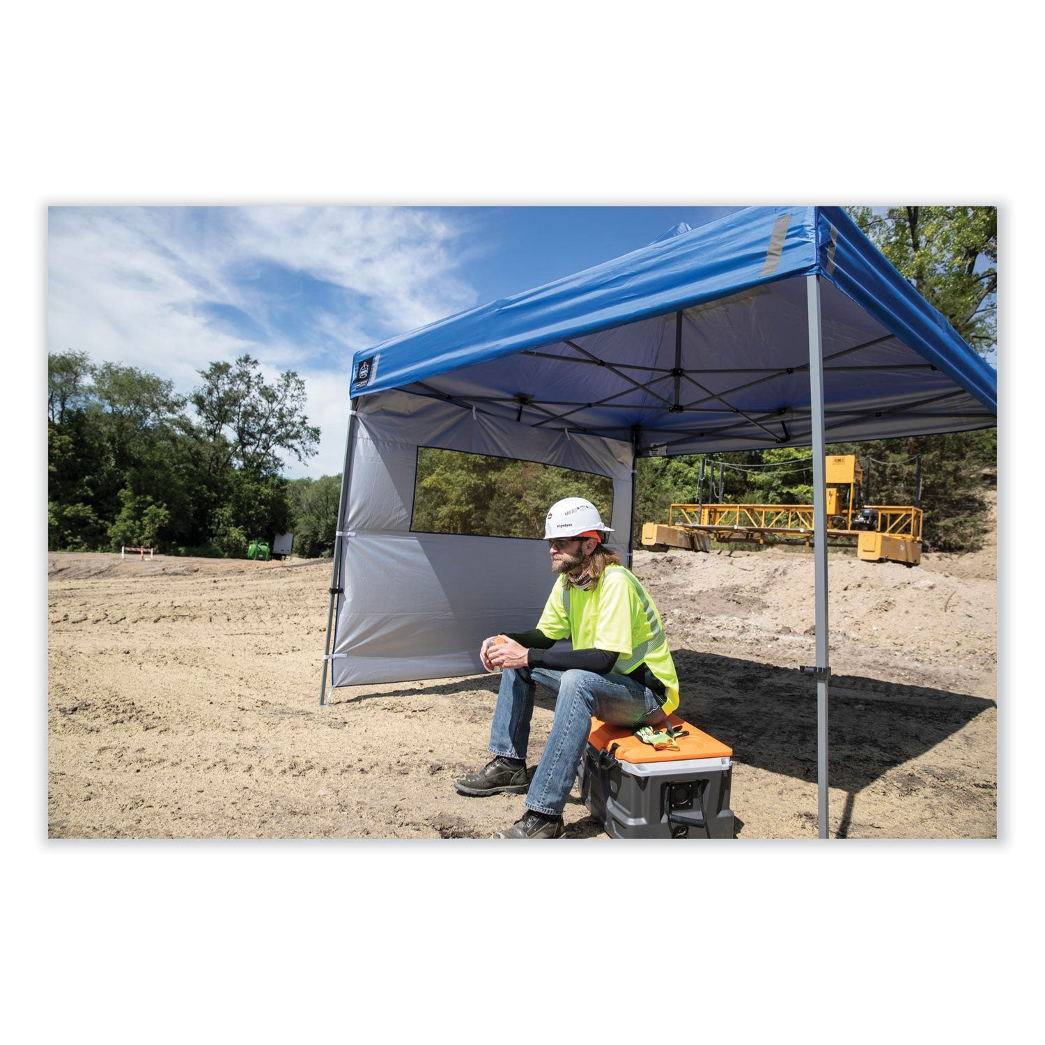 Ergodyne Shax 6000C Replacement Pop-Up Tent Canopy, Blue, 1 Each