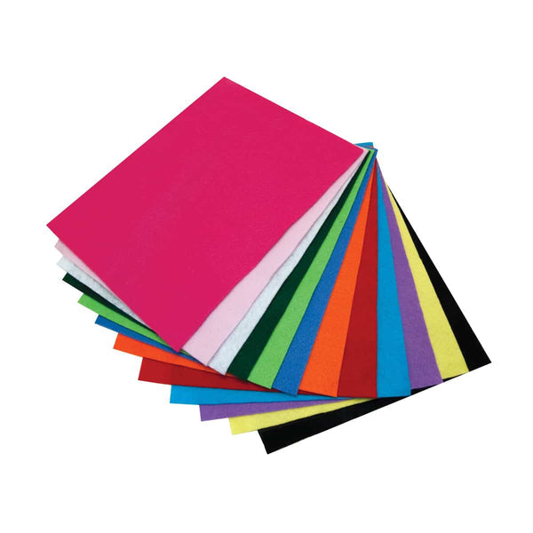 Felt - 12 sheets, 9"x12" - Black