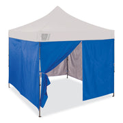 Ergodyne SHAX 6054 Pop-Up Tent Sidewall Kit, Blue, Includes 1 Zippered Sidewall and 3 Standard Sidewalls, 10 ft x 10 ft, Polyurethane/Polyester/Polyethylene Fabric, Water and UV Resistant, CPAI-84 Certified, Packaged Quantity: 1 Each
