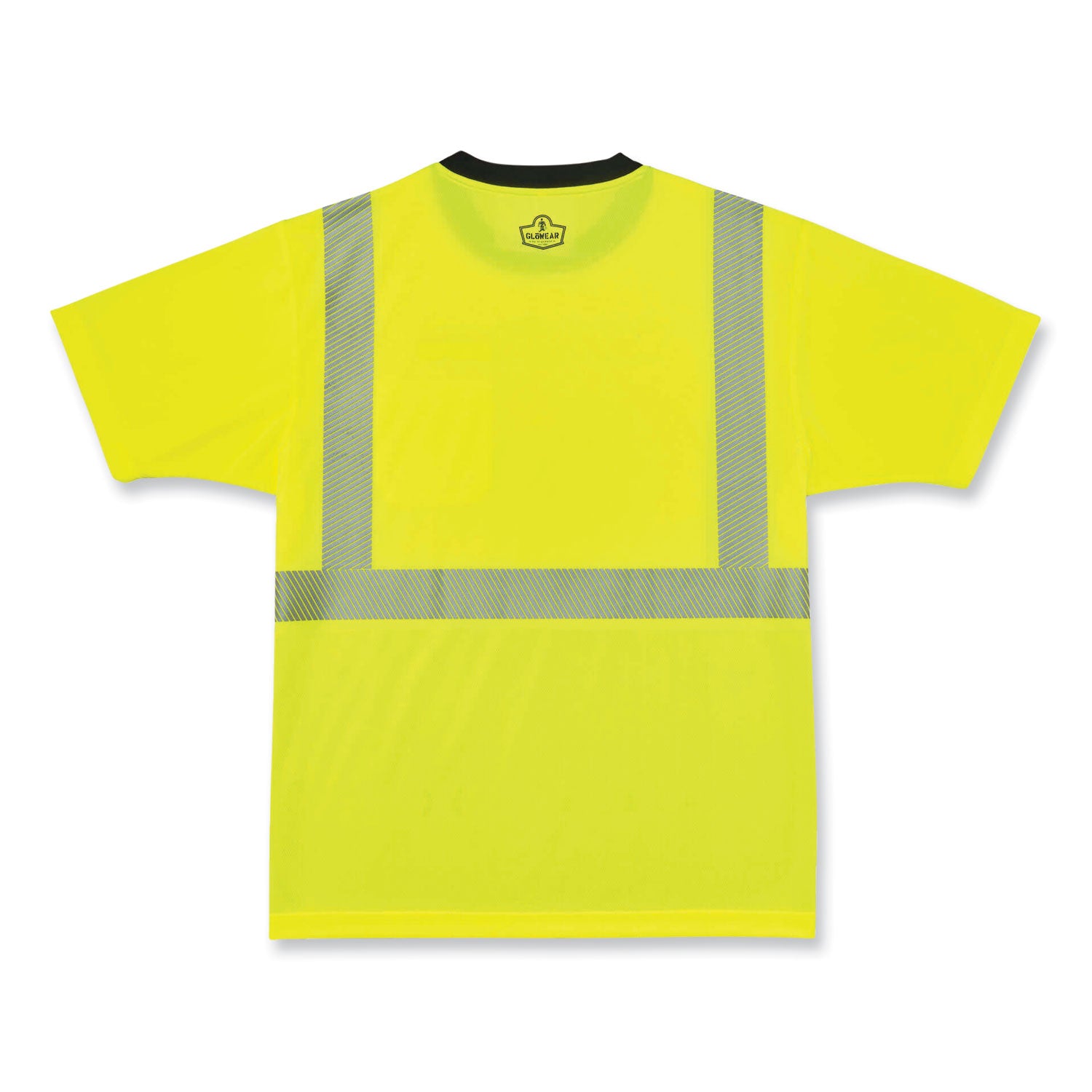 Ergodyne 8280BK Type R Class 2 Front Performance T-Shirt, Medium, Lime/Black, Polyester, 1 Each