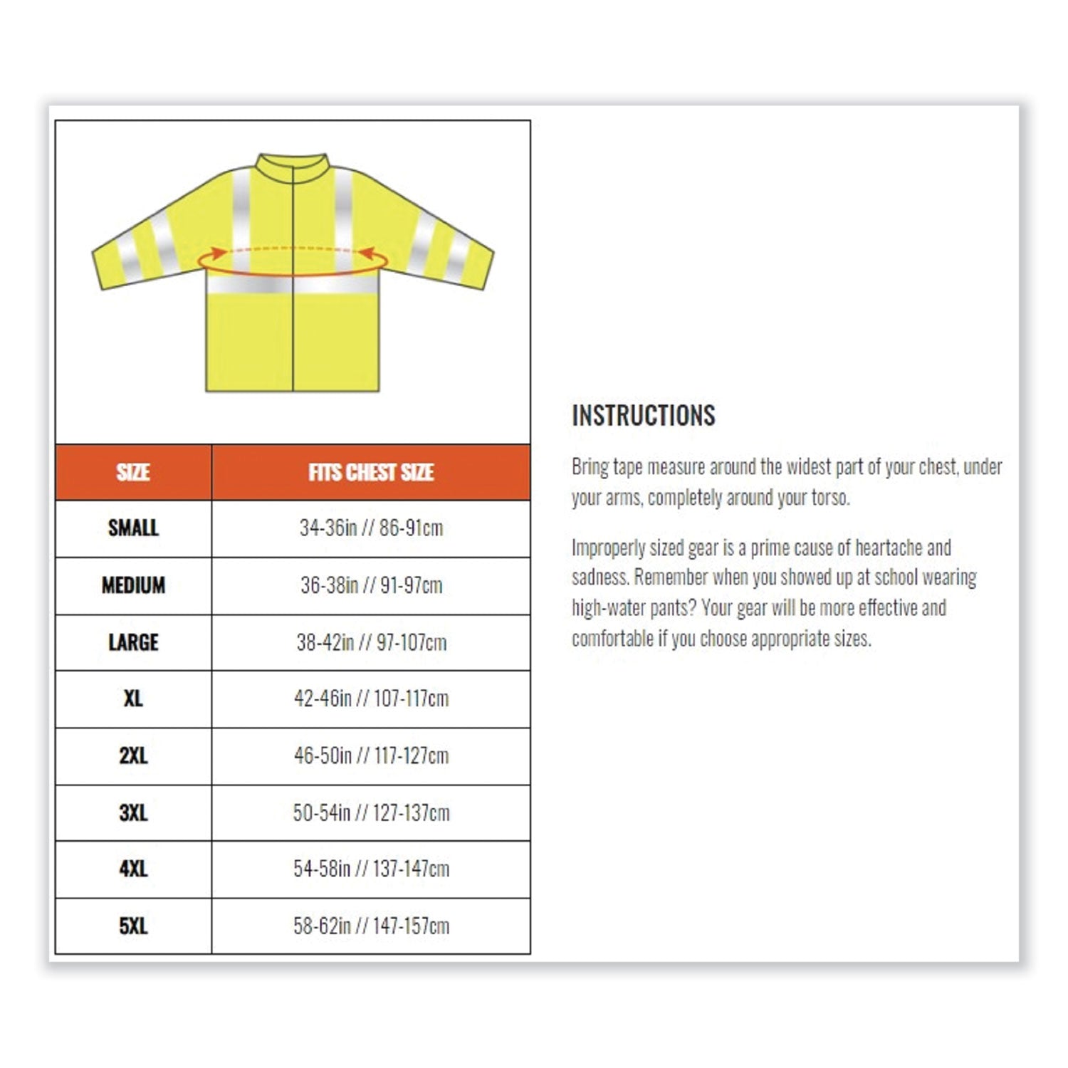 Ergodyne 8386 Type R Class 3 Outer Shell Jacket, Extra Large, Orange, 300D Oxford Polyester, Breathable, Reflective, Weather Proof, Inset Hood, Multiple Pockets, Zipper Closure, 1 Each