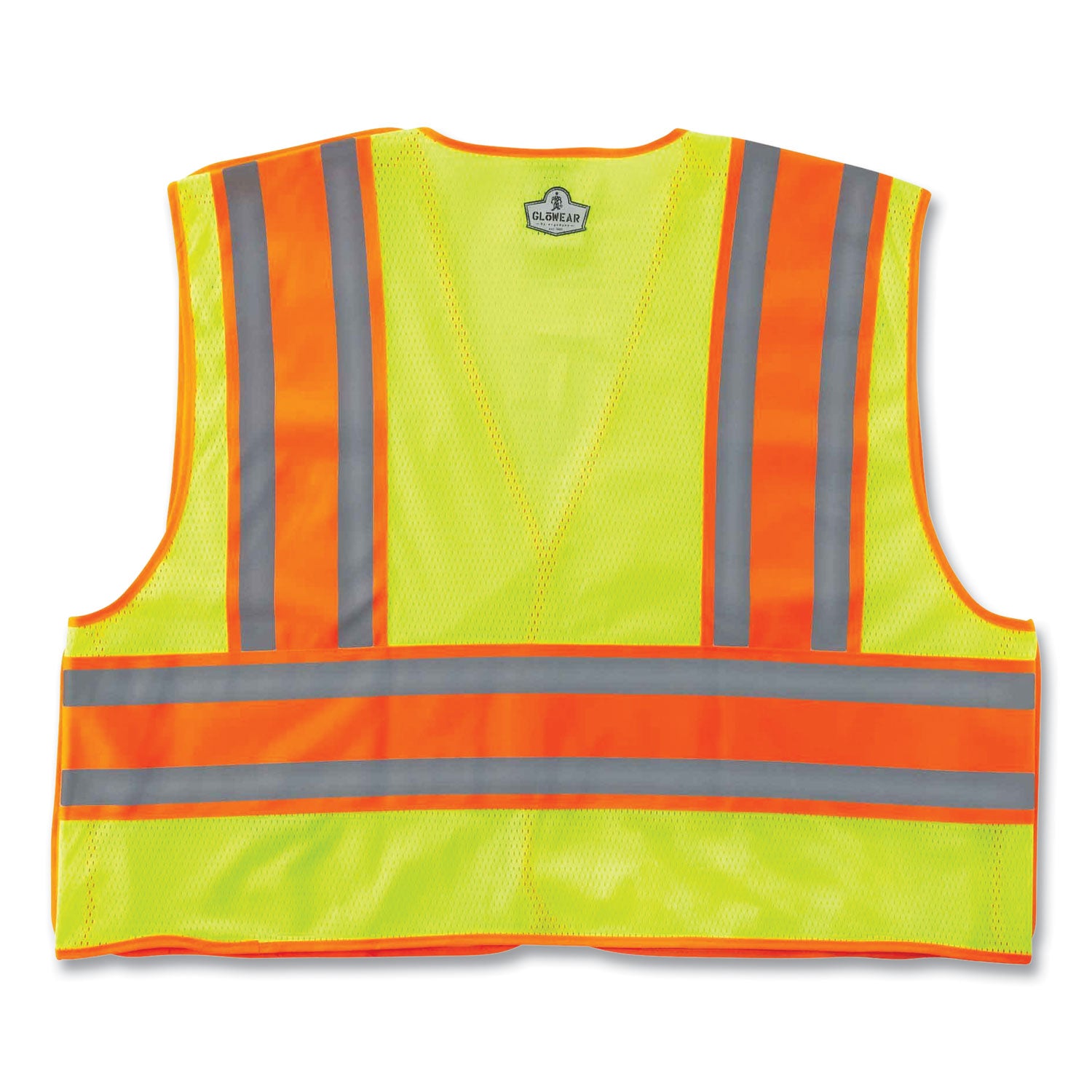 Ergodyne 8245PSV Type P Class 2 Public Safety Vest, Small/Medium, Hook & Loop Closure, Lime, Reflective, Pocket, Mic Tab, Two-tone, 1 Each
