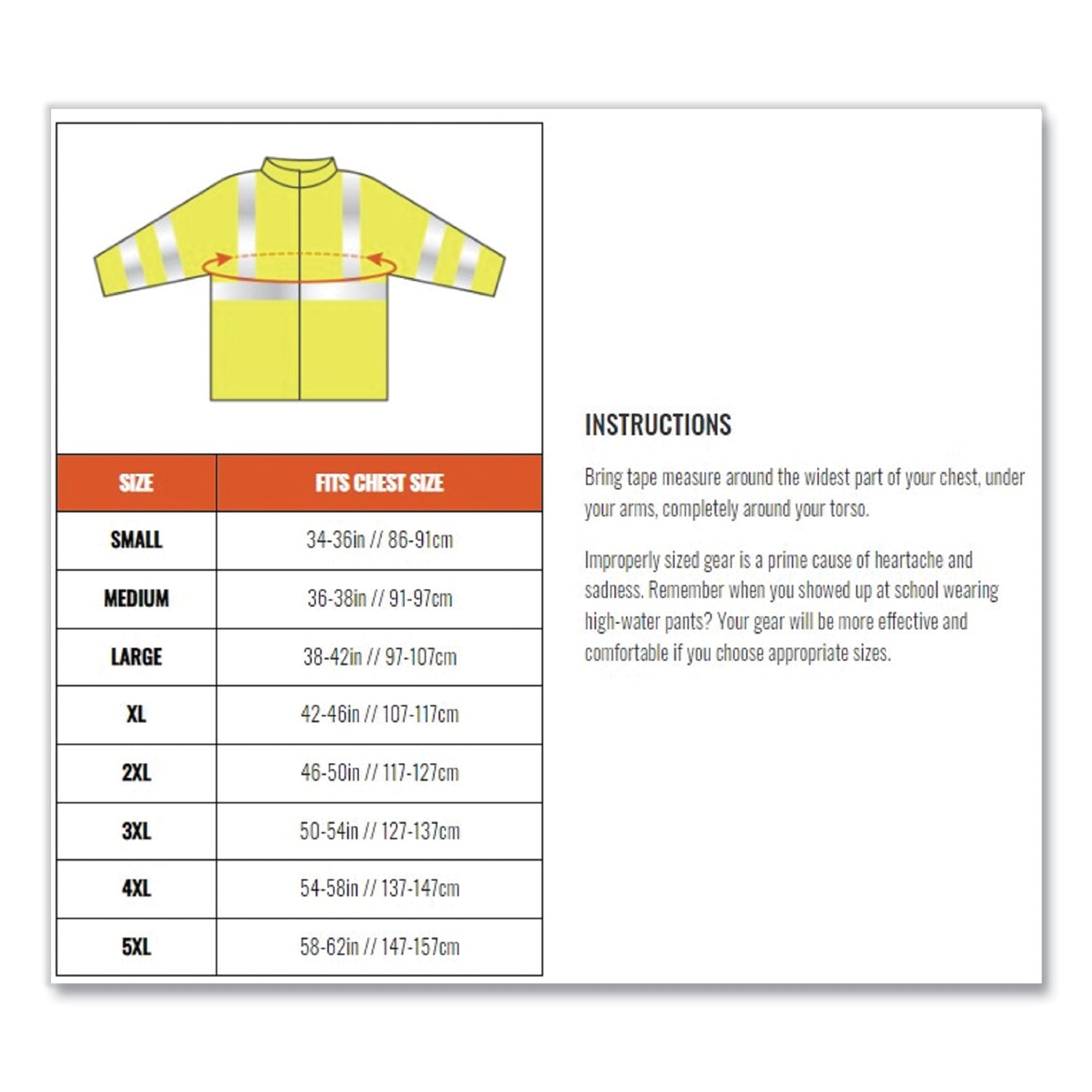 Ergodyne 8386 Type R Class 3 Outer Shell Jacket, Large, Lime, 300D Oxford Polyester, Zipper Closure, Breathable, Reflective, Inset Hood, Multiple Pockets, Drawstring, Badge Holder, 1 Each