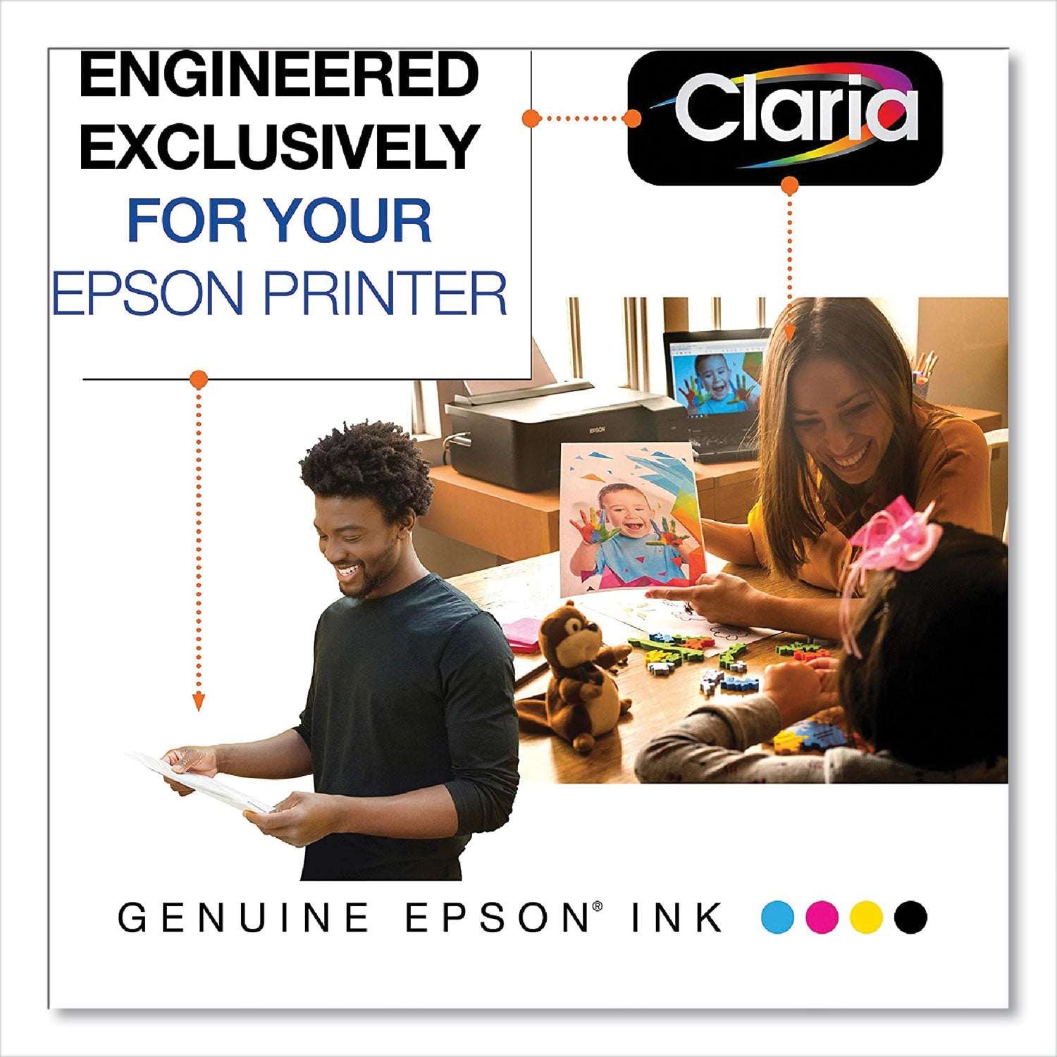 T232520S (T232) Claria Ink, 165 Page-Yield, Cyan/Magenta/Yellow
